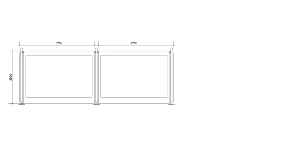 7.5m modular wall